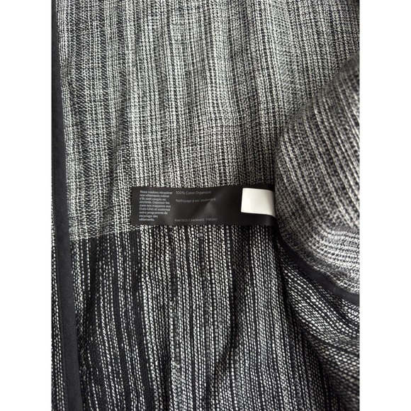 Eileen Fisher Hazy Blocks Organic Cotton Shawl Collar Jacket Sz L/XL Lagenlook - Picture 12 of 13